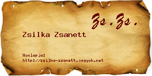 Zsilka Zsanett névjegykártya