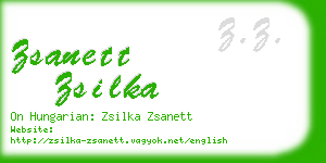 zsanett zsilka business card